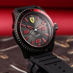 SCUDERIA FERRARI XX KERS Quartz Black Round Dial Men's Watch- 0830465