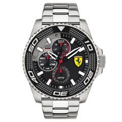 SCUDERIA FERRARI KERS XTREME Multifunction Black Round Dial Men's Watch- 0830470