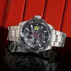 SCUDERIA FERRARI KERS XTREME Multifunction Black Round Dial Men's Watch- 0830470