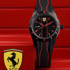 SCUDERIA FERRARI REDREV Analog Black Round Dial Unisex Watch - 0830479