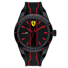 SCUDERIA FERRARI REDREV Quartz Black Round Dial Men's Watch- 0830481