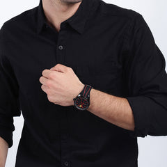 SCUDERIA FERRARI REDREV Quartz Black Round Dial Men's Watch- 0830481