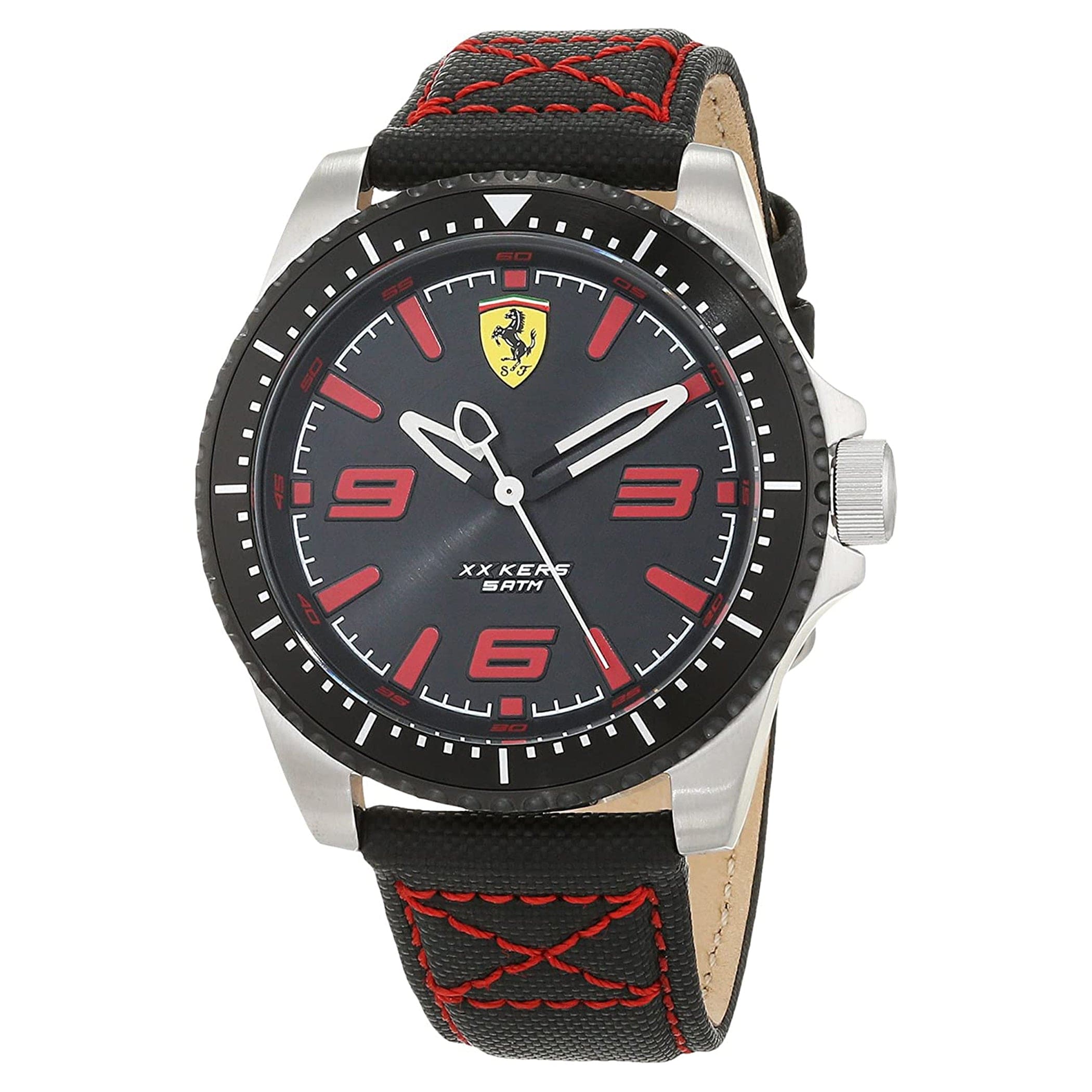 SCUDERIA FERRARI XX KERS Quartz Black Round Dial Men's Watch- 0830483