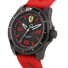 SCUDERIA FERRARI XX KERS Quartz Black Round Dial Men's Watch with Additional Strap- 0830484