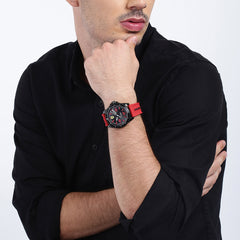 SCUDERIA FERRARI XX KERS Quartz Black Round Dial Men's Watch with Additional Strap- 0830484