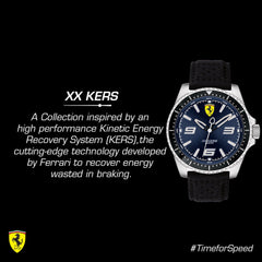 Scuderia Ferrari XX Kers Quartz Blue Round Dial Men's Watch- 0830486