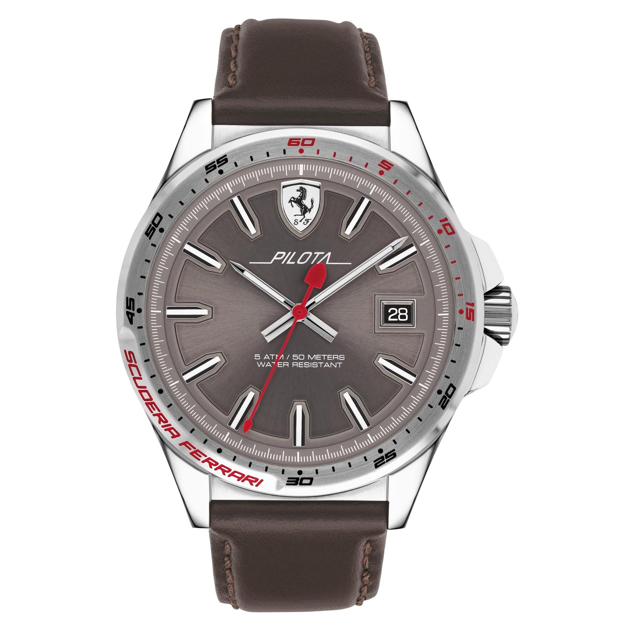 SCUDERIA FERRARI PILOTA Analog Grey Round Dial Men's Watch - 0830488