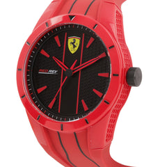 SCUDERIA FERRARI REDREV Quartz Black Round Dial Unisex Watch- 0830494