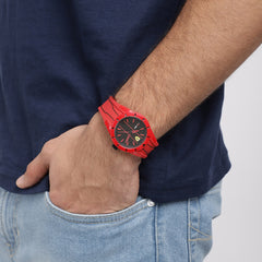 SCUDERIA FERRARI REDREV Quartz Black Round Dial Unisex Watch- 0830494