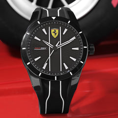 SCUDERIA FERRARI REDREV Analog Black Round Dial Men's Watch - 0830495