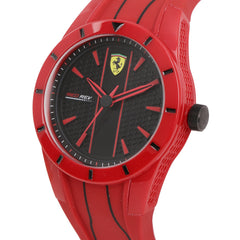 SCUDERIA FERRARI REDREV Quartz Black Round Dial Men's Watch- 0830496