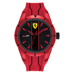 SCUDERIA FERRARI REDREV Quartz Black Round Dial Men's Watch- 0830496
