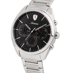 SCUDERIA FERRARI ABETONE Multifunction Black Round Dial Men's Watch- 0830505