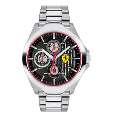 SCUDERIA FERRARI Aero Multifunction Black Round Dial Men's Watch - 0830508