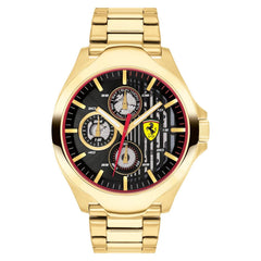 SCUDERIA FERRARI Aero Multifunction Black Round Dial Men's Watch - 0830509