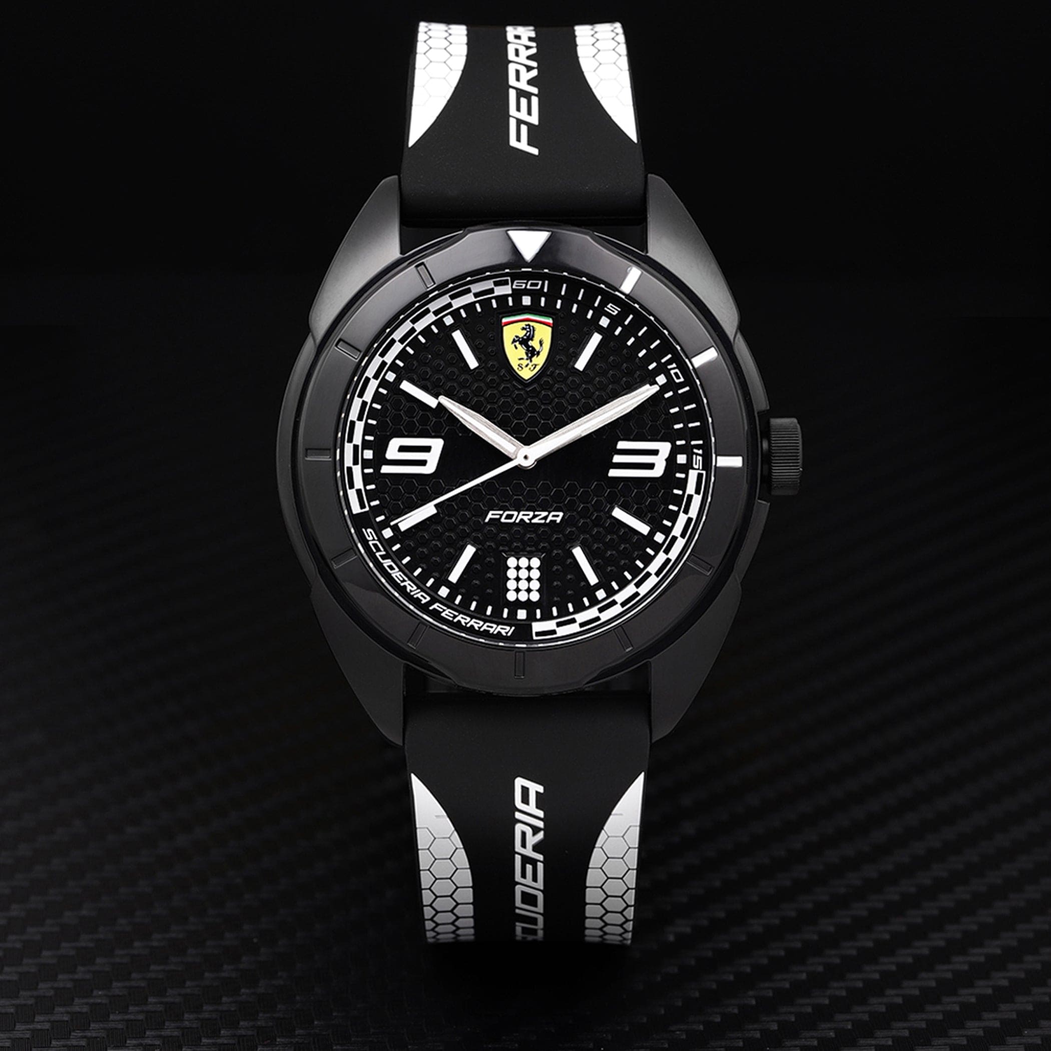 SCUDERIA FERRARI FORZA Quartz Black Round Dial Men's Watch- 0830519