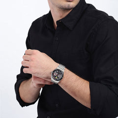 SCUDERIA FERRARI ASPIRE Multifunction Black Round Dial Men's Watch- 0830535