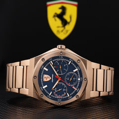 SCUDERIA FERRARI ASPIRE Multifunction Blue Round Dial Men's Watch- 0830536