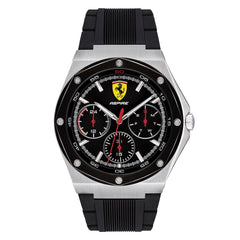 Scuderia Ferrari Aspire Multifunction Black Round Dial Men's Watch- 0830537