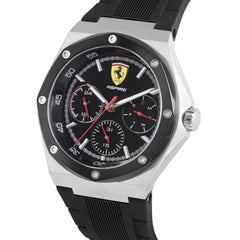 Scuderia Ferrari Aspire Multifunction Black Round Dial Men's Watch- 0830537