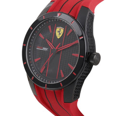 SCUDERIA FERRARI REDREV Quartz Black Round Dial Men's Watch- 0830539
