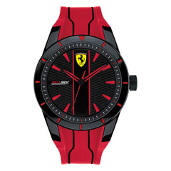 SCUDERIA FERRARI REDREV Quartz Black Round Dial Men's Watch- 0830539