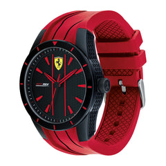 SCUDERIA FERRARI REDREV Quartz Black Round Dial Men's Watch- 0830539