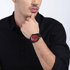 SCUDERIA FERRARI REDREV Quartz Red Round Dial Men's Watch- 0830540