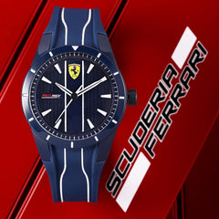 SCUDERIA FERRARI REDREV Analog Blue Round Dial Men's Watch - 0830541