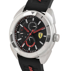 SCUDERIA FERRARI FORZA Multifunction Black Round Dial Men's Watch- 0830546