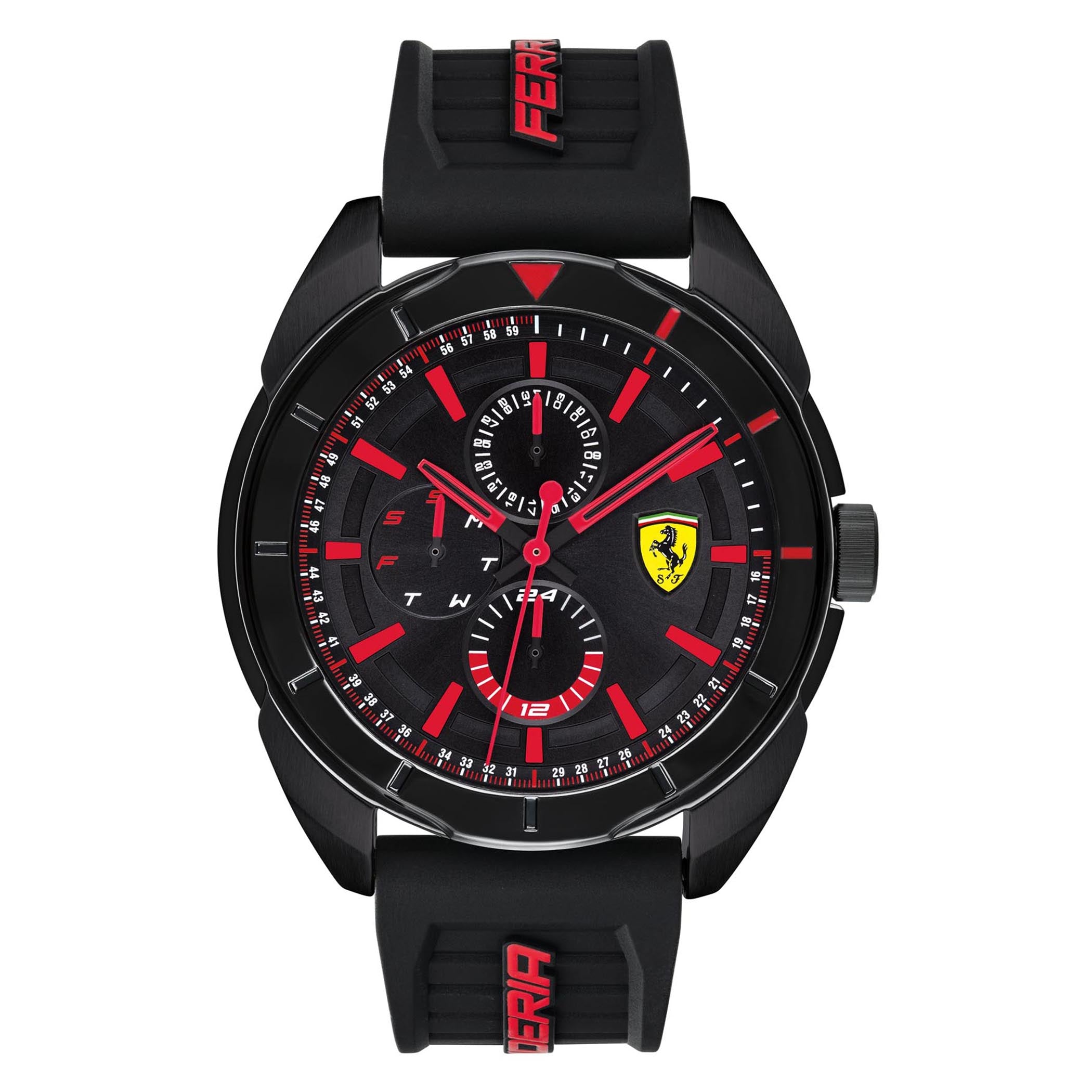 SCUDERIA FERRARI FORZA Multifunction Black Round Dial Men's Watch - 0830547