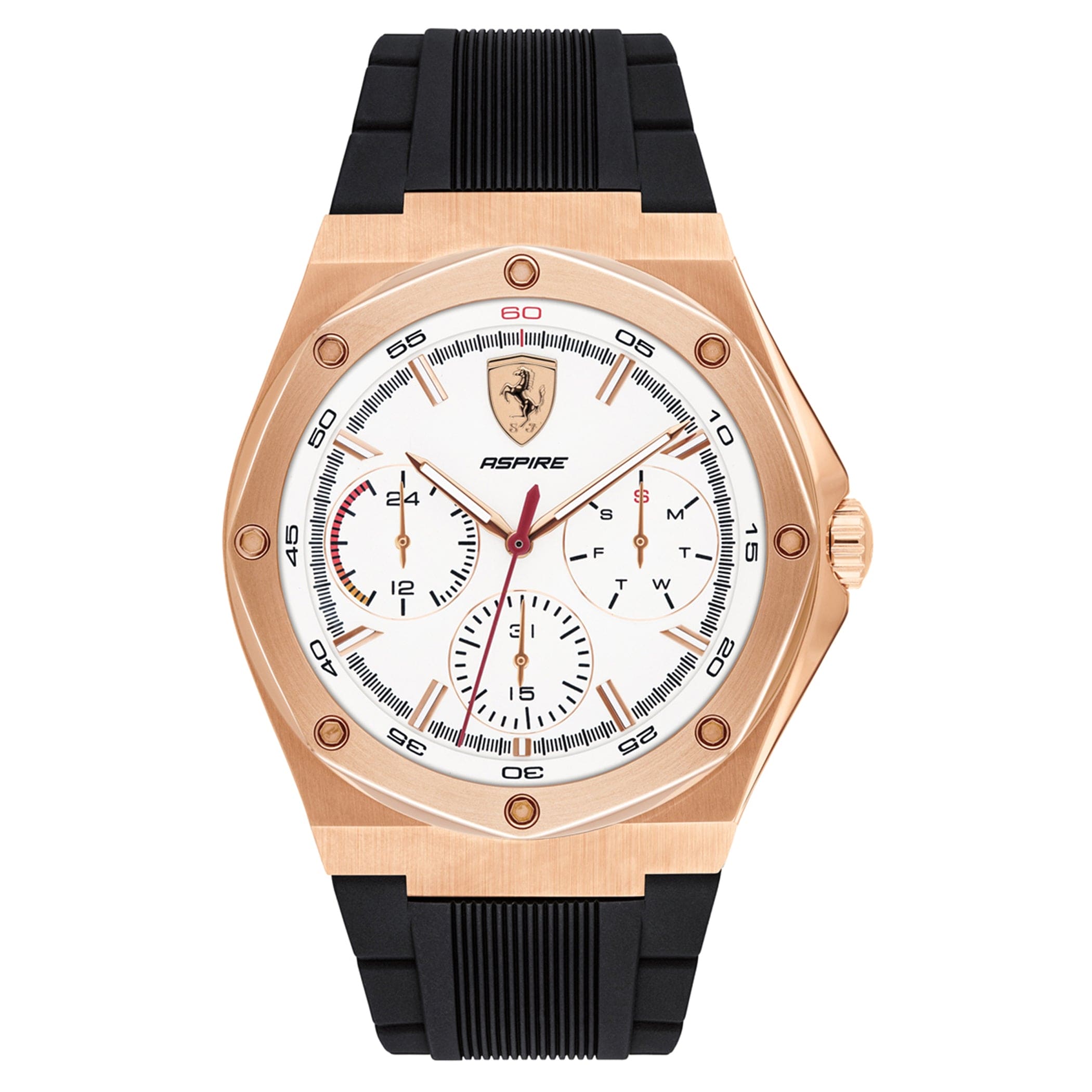 SCUDERIA FERRARI ASPIRE Multifunction White Round Dial Men's Watch- 0830555