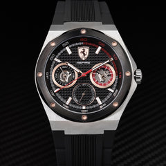SCUDERIA FERRARI ASPIRE Multifunction Black Round Dial Men's Watch - 0830556