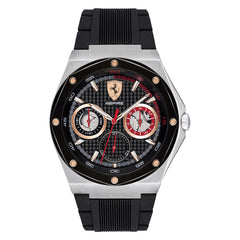 SCUDERIA FERRARI ASPIRE Multifunction Black Round Dial Men's Watch - 0830556