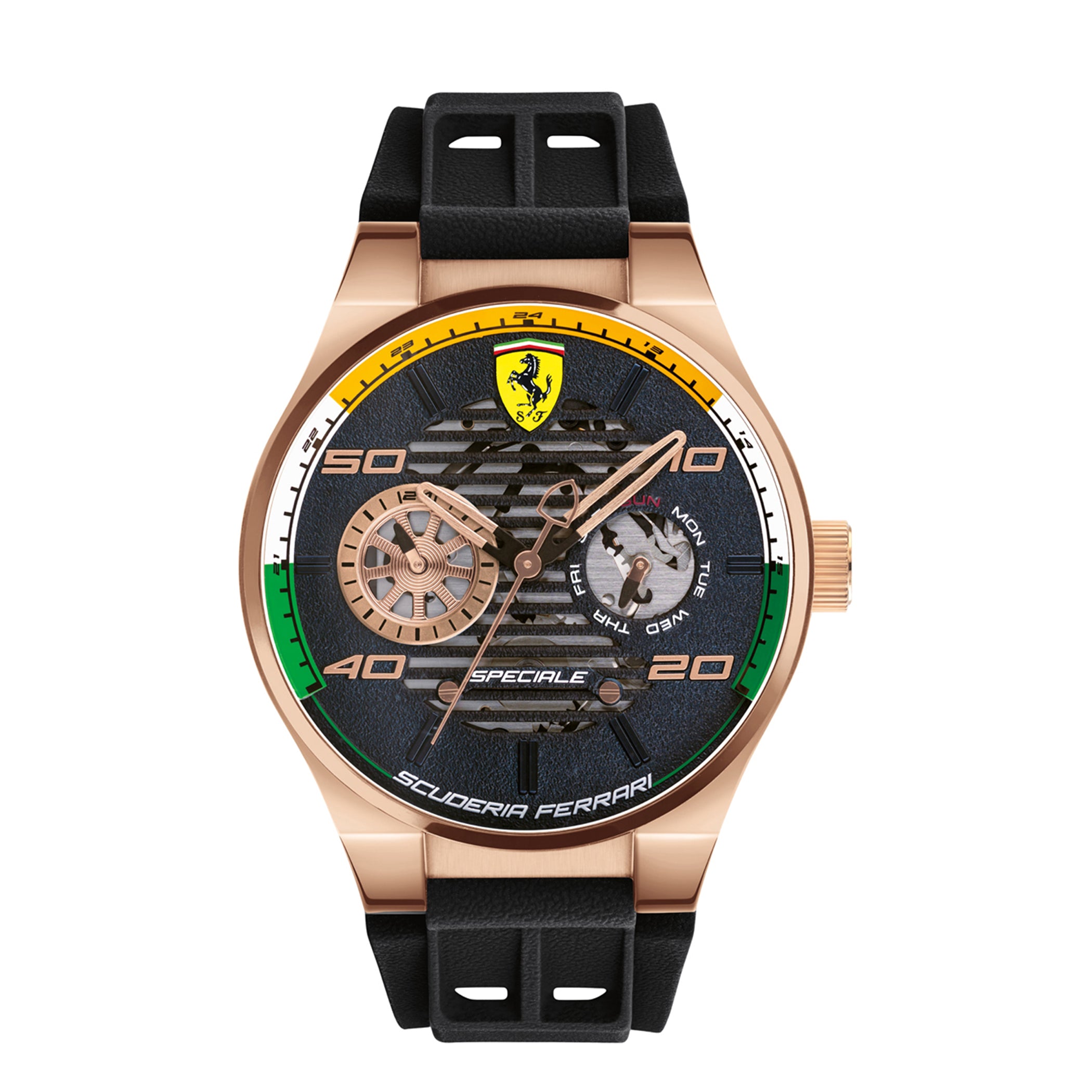 SCUDERIA FERRARI SPECIALE Multifunction Black Round Dial Men's Watch- 0830581