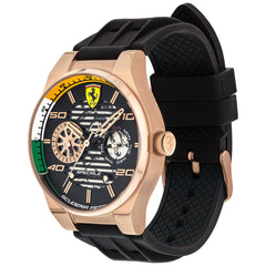 SCUDERIA FERRARI SPECIALE Multifunction Black Round Dial Men's Watch- 0830581