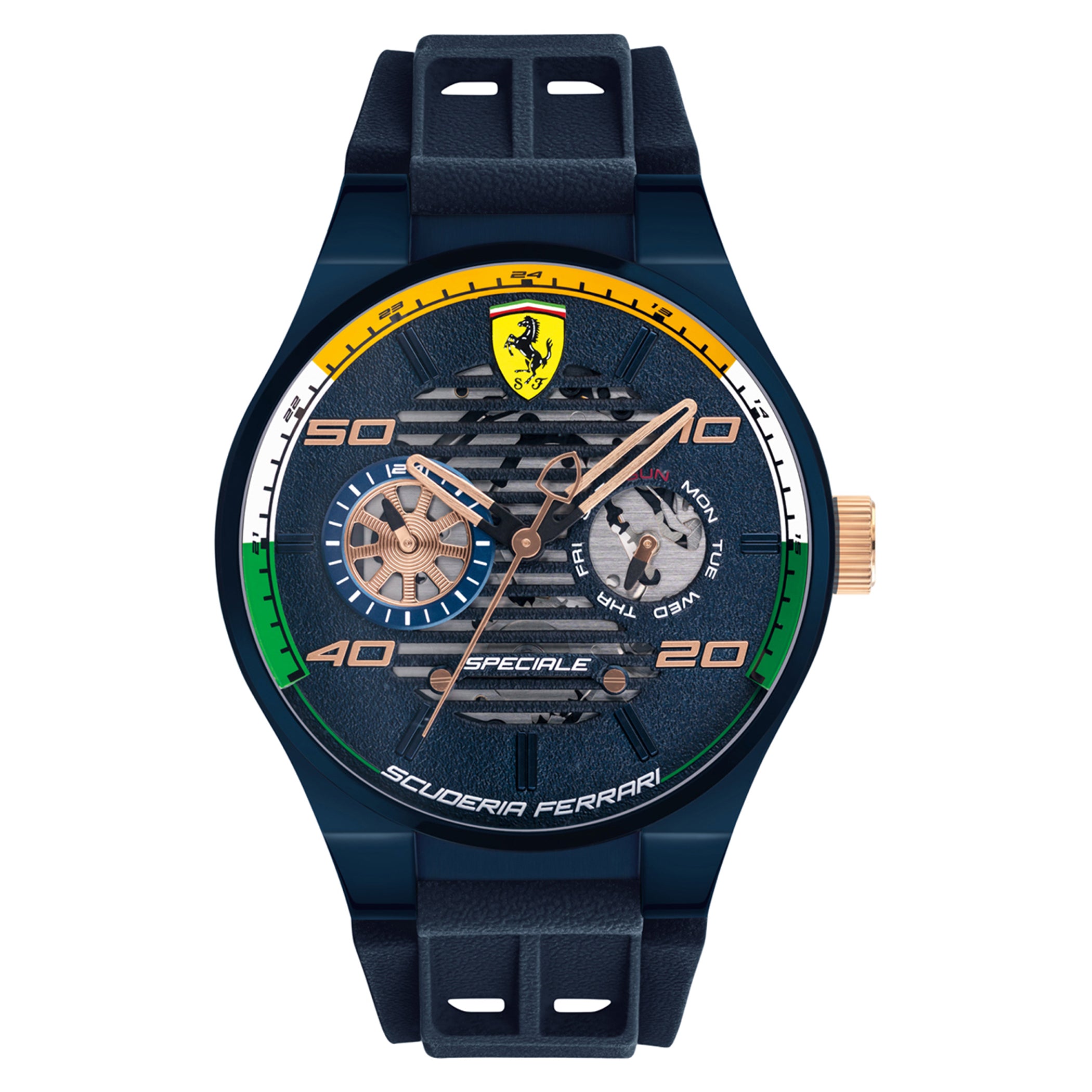 SCUDERIA FERRARI SPECIALE Multifunction Blue Round Dial Men's Watch- 0830582