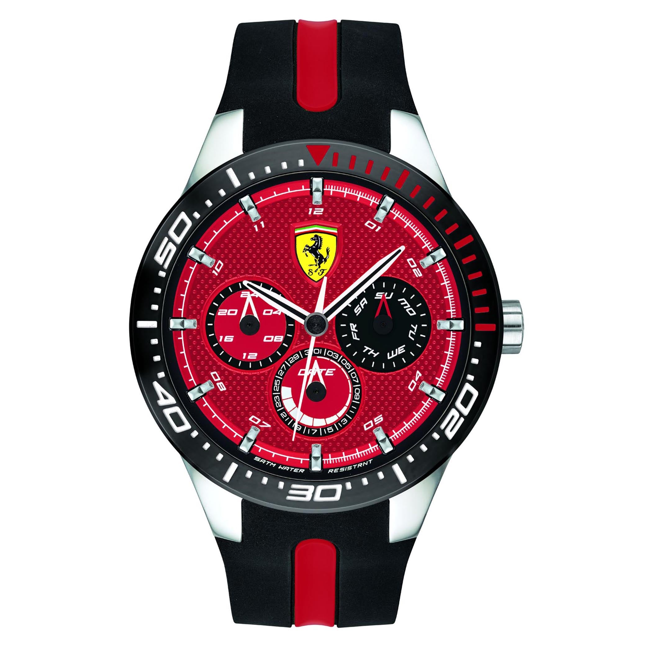 SCUDERIA FERRARI REDREV T Multifunction Red Round Dial Men's Watch - 0830588