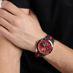 SCUDERIA FERRARI REDREV T Multifunction Red Round Dial Men's Watch - 0830588