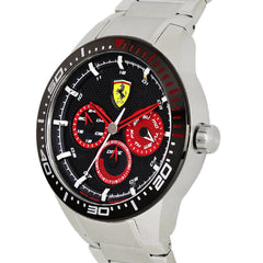SCUDERIA FERRARI REDREV T Multifunction Black Round Dial Men's Watch- 0830589