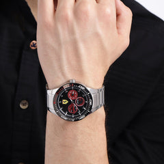 SCUDERIA FERRARI REDREV T Multifunction Black Round Dial Men's Watch- 0830589