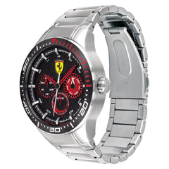 SCUDERIA FERRARI REDREV T Multifunction Black Round Dial Men's Watch- 0830589