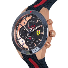 SCUDERIA FERRARI REDREV Chronograph Blue Round Dial Men's Watch- 0830591