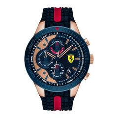 SCUDERIA FERRARI REDREV Chronograph Blue Round Dial Men's Watch- 0830591
