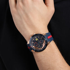 SCUDERIA FERRARI REDREV Chronograph Blue Round Dial Men's Watch- 0830591