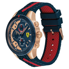 SCUDERIA FERRARI REDREV Chronograph Blue Round Dial Men's Watch- 0830591