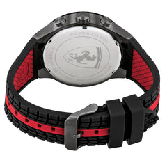 SCUDERIA FERRARI REDREV Chronograph Black Round Dial Men's Watch- 0830592