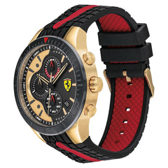 SCUDERIA FERRARI REDREV Chronograph Black Round Dial Men's Watch - 0830593