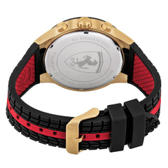 SCUDERIA FERRARI REDREV Chronograph Black Round Dial Men's Watch - 0830593