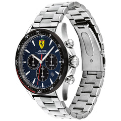 SCUDERIA FERRARI PILOTA Chronograph Blue Round Dial Men's Watch- 0830598